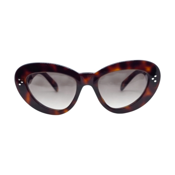 Celine Brown Cat-Eye Sunglasses - Picture 1 of 6